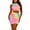 Multicolor, variant on IROINNID Women's Sleeveless Tie Dye Sheath Dress Fashion Tie Backless Bandage Mini Dress Round Neckline Short Dress