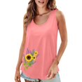 thumbnail image 1 of Ploknplq Tank Tops,Going Out Tops,Camisole Tops for Women,2025 Popular Round Neck Short Sleeved 2D Printed Casual Loose Versatile Vest Suspender,Slim-fit Tank,Basic Tank Tops for Women Pink 1 3XL, 1 of 6