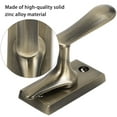 thumbnail image 4 of RUNROTOO 1Pc Solid Coffee Wood Door Bolt Zinc Alloy Metal Lock Simple Installation, 4 of 8