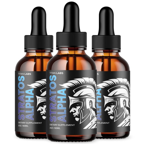 Stratos Alpha Drops Maximum Strength Support Liquid Supplement StratosAlpha (90 Servings)