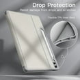 thumbnail image 6 of JETech Case for Samsung Galaxy Tab S9 FE+ / S9 FE Plus 12.4-Inch with S Pen Holder, Slim Folio Stand Protective Tablet Cover, Multi-Angle Viewing (Silver), 6 of 6