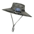 thumbnail image 1 of Sombrero para el sol Fernando con ventilador de enfriamiento para acampar hombres y mujeres tinta verde, 1 of 8