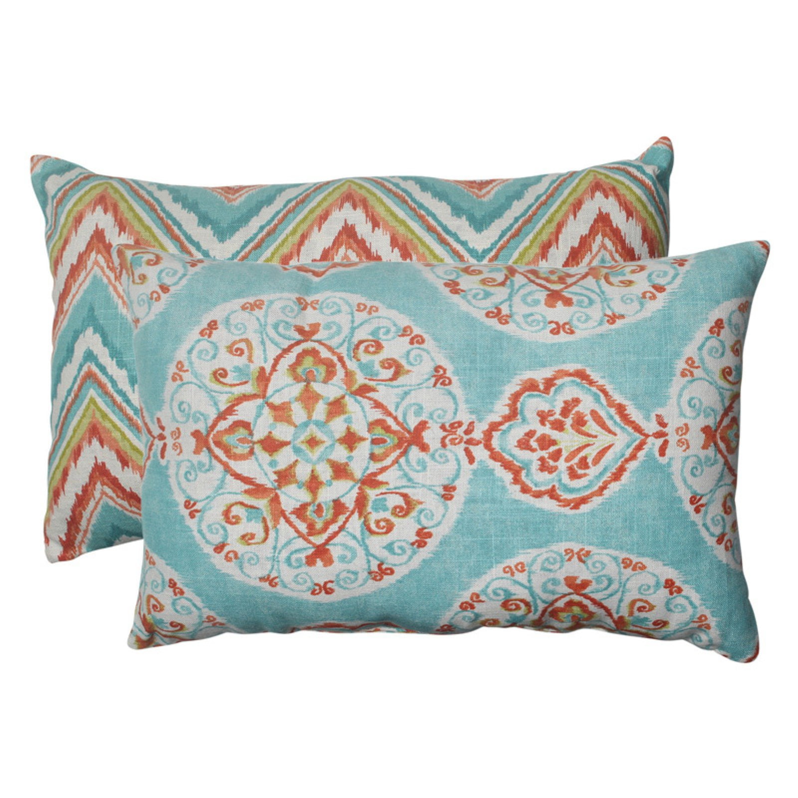 Pillow Perfect Mirage & Chevron Throw Pillows Set of 2