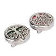 thumbnail image 3 of Aromatherapy Brooch, Stainless Steel Stress Relief 2pcs Magnetic Perfume Diffuser Washable Rust Free Tree Shape Lightweight  For Work, 3 of 8