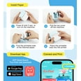 thumbnail image 3 of LOHEER Mini Printer, Portable Thermal Printer Bluetooth Inkless Sticker Maker for Notes Journal, DIY, 3 of 8