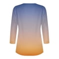 thumbnail image 5 of Women Blouse 3/4 Sleeve Petite, 3/4 Sleeve T Shirts Loose Cotton Short Sleeve Tunic Tops for Women XS Womens Summer Tops Casual With Sleeves Crew Neck Tops Grey, 5 of 5
