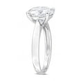 thumbnail image 2 of 3.50 Carat (ctw) Lab-Created Solitaire Moissanite Engagement Ring in Sterling Silver, 2 of 5