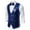 Blue, variant on Men'S Autumn and Winter Personality Sequins Casual Vest Jacket Gold 8(L)