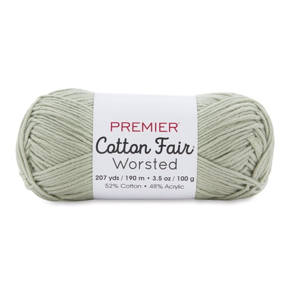 Premier Yarn Cotton Fair Worsted Yarn - Sprout, 207 yds