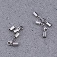 thumbnail image 3 of 10PCS Stainless Steel String Fastener Simple Practical Lobster Clasp Connector for Jewelry Bracelet Necklace - 3mm Hole (Silver), 3 of 9