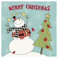 thumbnail image 1 of Snowman Sentiments IV -Paper Art-42"x42", 1 of 1