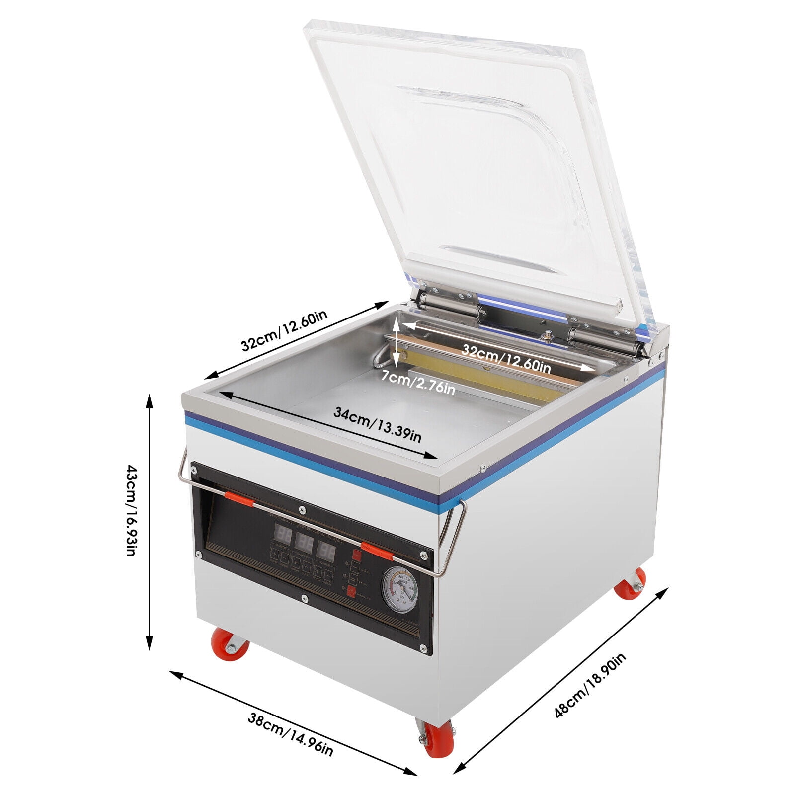 Miumaeov DZ- 320 Electric Vacuum Packing Machine Chamber Sealer Packing Machine 800W