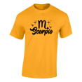 thumbnail image 2 of Respect My Tshirt - Scorpio Zodiac Sign Graphic T-Shirt, Astrology Symbol Design, Crew Neck, Gold, Small, 2 of 4