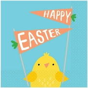Hello Bunny Easter Holiday Party Beverage Napkins