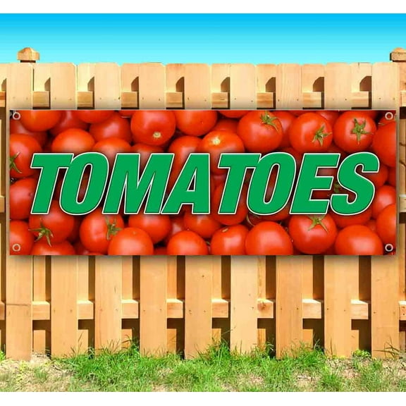 Tomatoes 13 oz Vinyl Banner With Metal Grommets