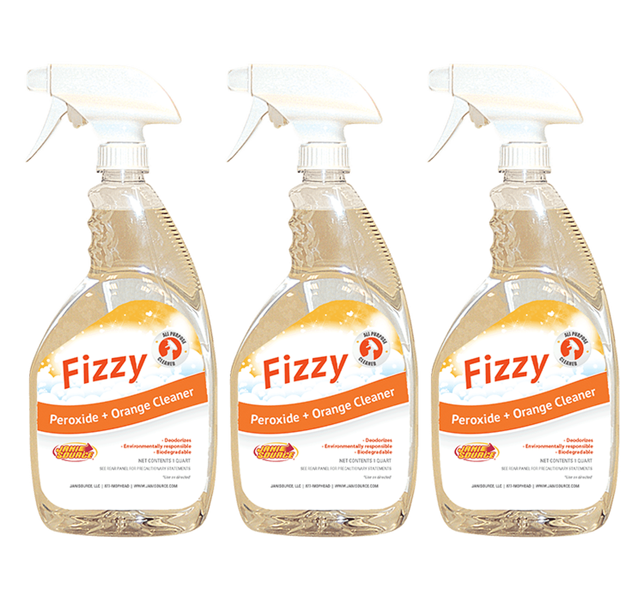 Fizzy Peroxide + Orange Cleaner, RTU - Quart (3-Pack)
