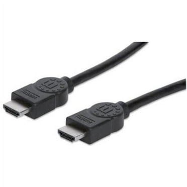 Manhattan High Speed HDMI Cable - ARC, 3D, 4K@30Hz, HDMI Male to Male, Shielded, 3 ft., Black