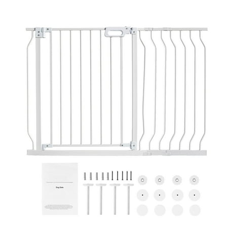 KFFKFF Baby Gate Safety Stair Gate Dog Barrier Doorway 29.5"-48.4" Wide 30" Tall