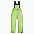 thumbnail image 4 of HCNTES Kids Waterproof Snow Bib Overalls Toddler Adjustable Shoulder Straps Comfortable Winter Ski Wear(A-Green,6-7 Years), 4 of 9