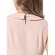 thumbnail image 5 of INSPIRAR CHIC Blusa sin mangas con cuello Peter Pan para mujer, top floral jacquard, color rosa, 5 of 6