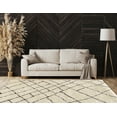 thumbnail image 2 of Linon Morocco Shaggy Area Rug and Runner Collection, Ivory and Black, 5' x 7', 2 of 5