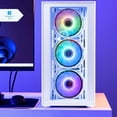 thumbnail image 3 of Phantom 2.0 - Prebuilt Gaming PC Desktop Computer - RTX 3050 - Intel i7 Xeon 3.5GHz - 16GB RAM - 512GB M.2 SSD WiFi/BT, Win 11 - Gaming Computer Tower - Pre Built PC Gaming - 1 Year Warranty (White), 3 of 9