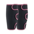 thumbnail image 2 of 1Pc Soccer Sports Shin Guard for Women Men Elastic Adjustable Compression Shin Sleeve Impact Resistant Anti Collision Calf Gear for Football Baseball Boxing Cycling Black & Pink, 2 of 5