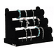 thumbnail image 1 of Exhibidor Porta Pulsera/porta Reloj Con 3 Niveles Plegable Lab.G, Negro, 1 of 4
