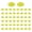 Transparent Yellow, variant on SDFGTstore 50pack Colorful Transparents Plastic Golf Ball Markers For Course Visibility