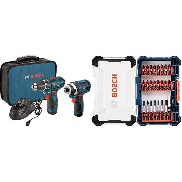 Kit combinado de taladro/destornillador inalámbrico y destornillador de impacto 12V BOSCH