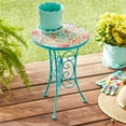 thumbnail image 2 of The Pioneer Woman Folk Geo Multi-Color Ceramic Top Plant Stand, 2 of 8