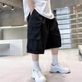 thumbnail image 5 of Guluxicc Boys Shorts Kids Cotton Cargo Active Shorts Boys Causal Summer Clothes with Pockets, 5 of 6