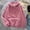 Pink, variant on QUINDOS Women's Hoodies and Sweatshirts Fleece Sweatshirts for Women Plus Size Casual Long Sleeve Crew Neck Graphic Pullover Tops