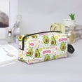thumbnail image 6 of Uemuo Avocado Work Out Pattern Portable Toiletry Bags with Handle, Waterproof travel Make up Bags for Women, Large Capacity Travel Cosmetic Bags, 6 of 9