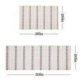 thumbnail image 5 of Martha Stewart Stella Ticking Stripe Slip-Resistant Kitchen Mat Runner, Gray/Yellow, 20"x50", 5 of 7