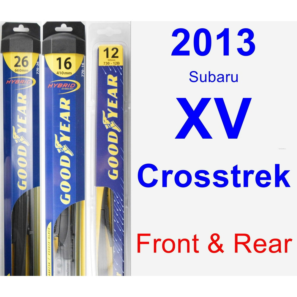 2013 Subaru XV Crosstrek Wiper Blade Set/Kit (Front & Rear) (3 Blades) - Rear - Walmart.com 2013 Subaru Xv Crosstrek Wiper Blades Sizes