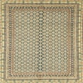 thumbnail image 1 of Ahgly Company Indoor Square Abstract Brown Abstract Area Rugs, 4' Square, 1 of 6