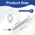 thumbnail image 2 of Uxcell 5Pcs M5x39mm Machinery Lifting Shoulder Eye Bolts Threaded Screw Eyebolt, 2 of 7
