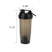 Athletic Works 24oz Black Shaker Bottle - Tritan BPA-Free Leak-Proof