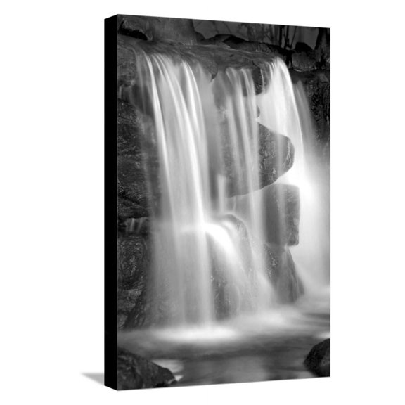 Art.com Sunset Waterfall II BW Stretched Canvas Print Wall Art by Douglas Taylor, 12" x 18"