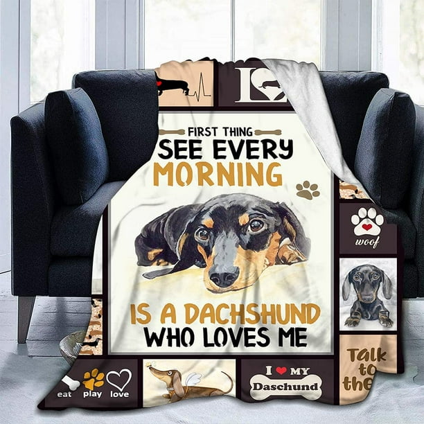 IGUOHAO Dachshund Blanket Ultra Soft Microfiber Flannel Blanket Lightweight Warm Fuzzy Cozy Plush Blanket for Kids and Adults Gifts Dachshund C 59 x 79 Walmart