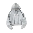 thumbnail image 4 of Sudaderas con capucha informales para mujer, jersey con cordón, ropa deportiva, ropa de gimnasio para mujer, para oficina, fiesta, pesca L, 4 of 8