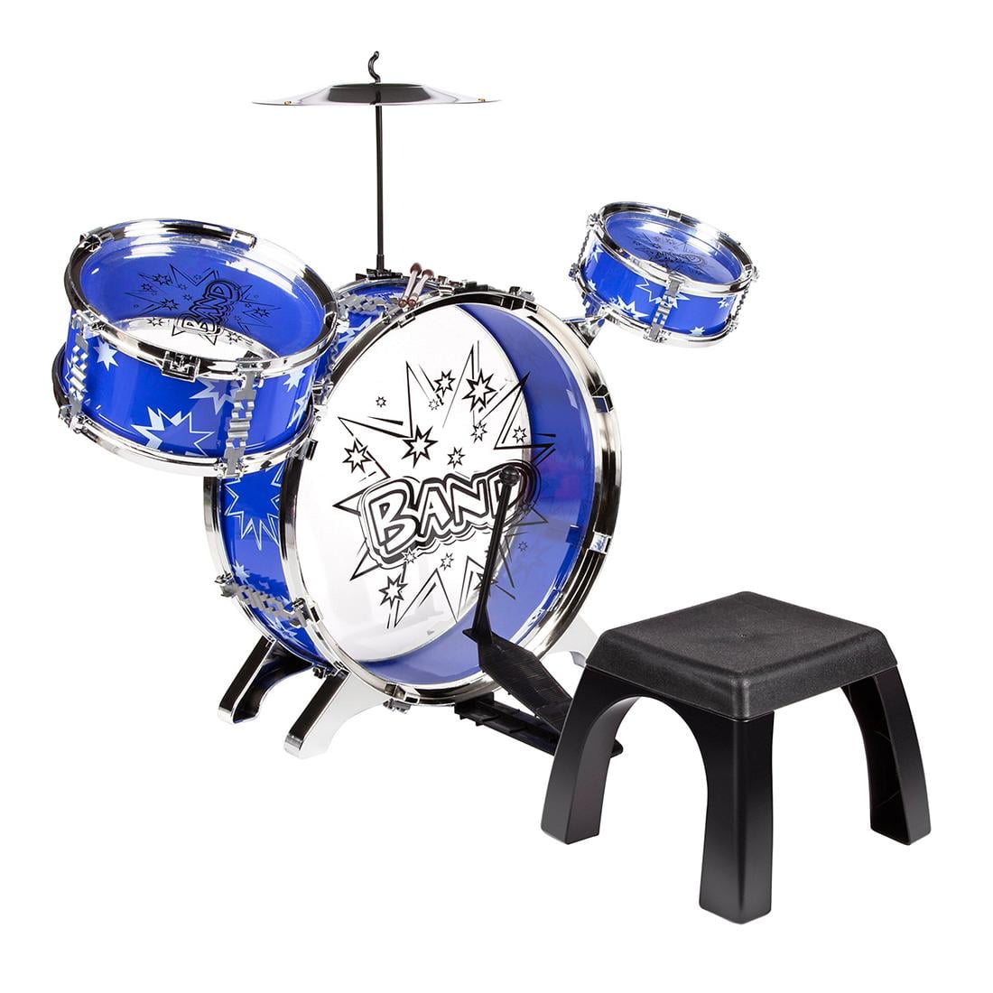 World Tech Toys Big Band Toy Drum Set Blue