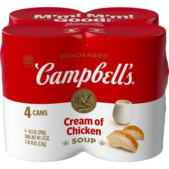 Campbell's Condensed Cream of Chicken Soup - 4 pk (Pack of 2)