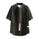 thumbnail image 1 of pstuiky camisetas de hombre, Camiseta informal de manga corta con botones de color liso para hombre camisas casuales para hombre m, 1 of 4