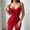 Red, variant on BRGZLK Womens Lace Lingerie Nightgowns Stylish Ruched V Neck Push Up Lace Corset Nightdress Lingerie Stylish Solid Color Sleepwear Outwear for Date Night Navy M