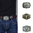 thumbnail image 2 of Dsseng Western Cowboy Multiple Type Engraves Belt Buckle Teens Belt Buckle Replacement, 2 of 20