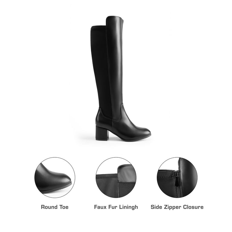 BURUDANI Women's Stretch Knee-High Fashion Boots