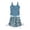 Z2 Blue, variant on REDARER Girls Separates Bathing Suit 2 Piece Solid Black Ruched Top Green Leaf Print Drawstring Shorts Summer Beach Kids Swimwear,11-12 Years