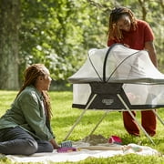 Cosco Kids Sleep Spot Baby Bassinet, Portable Bassinet for Baby, Noir Dot